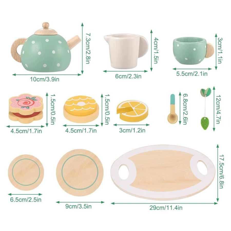 Wooden Tea Set