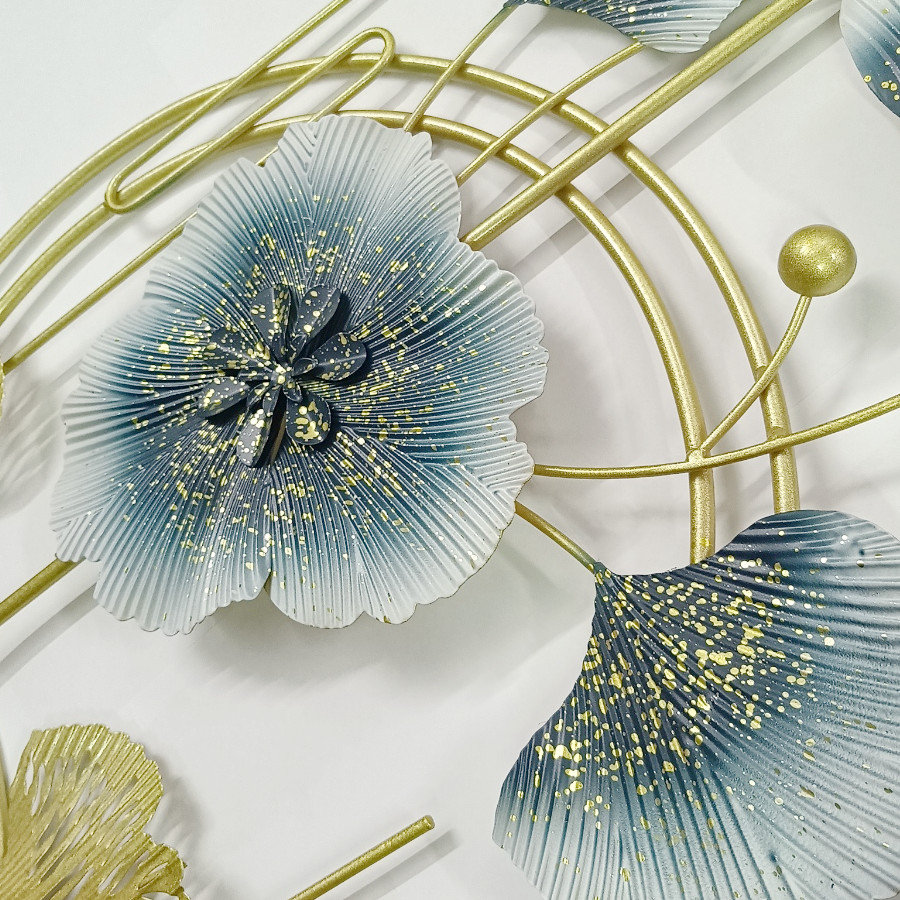 Blue Flowered Wall Art
