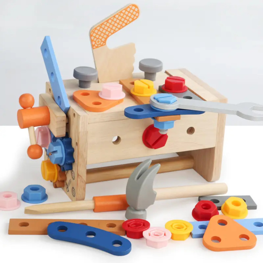 Montessori Wooden Tool Box