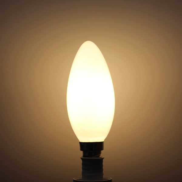 C35 LED Milky Bulb E14 4W
