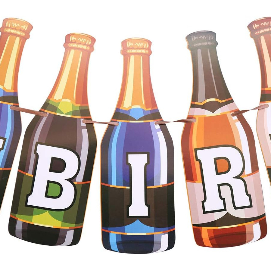 Bottle Birthday Banner