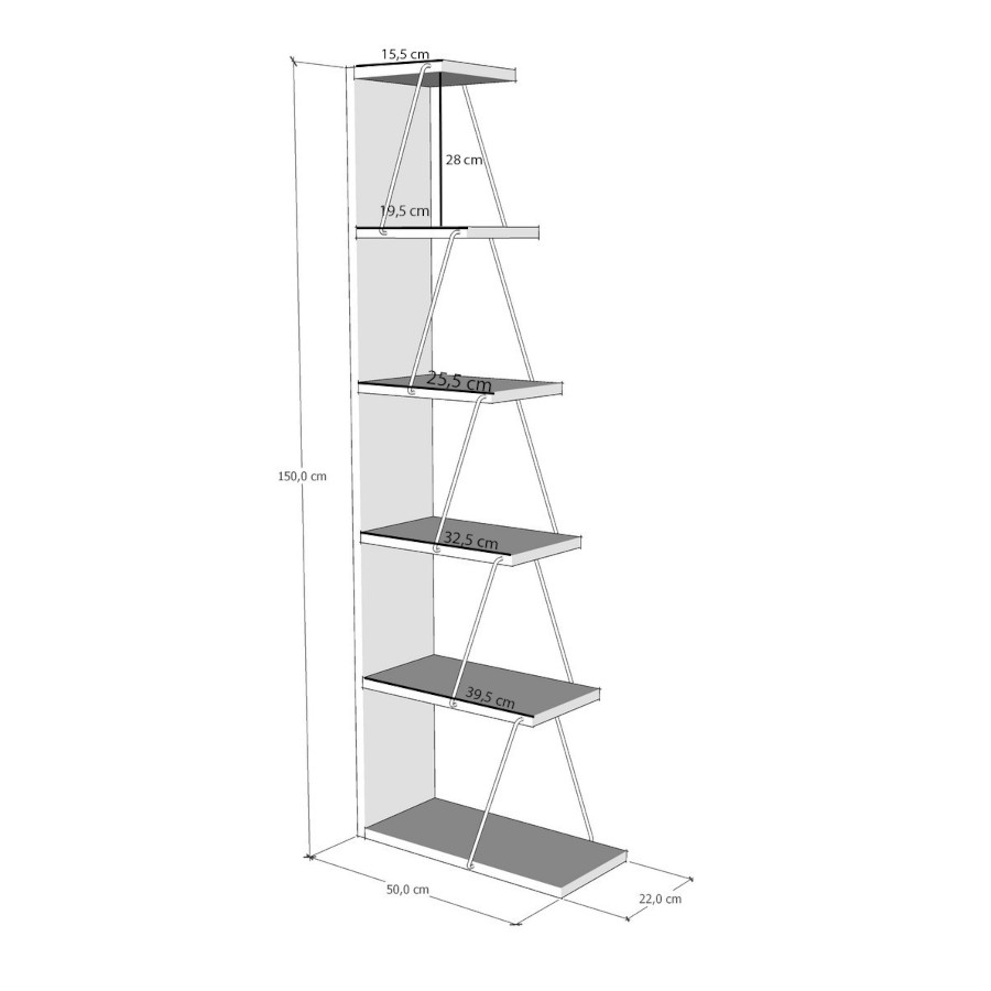 One Sided Book Shelf