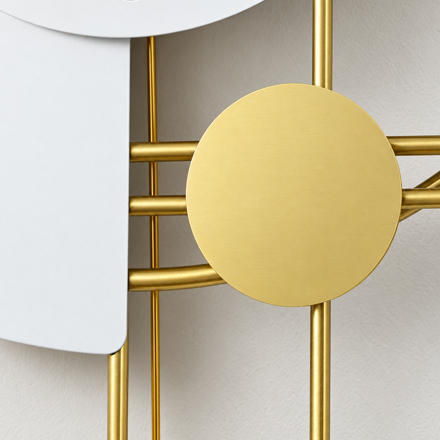 Blue and Gold Clock Wall Art