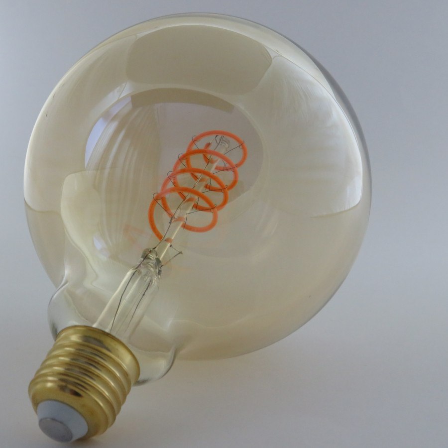 G125 Amber LED Bulb Soft Filament 5W