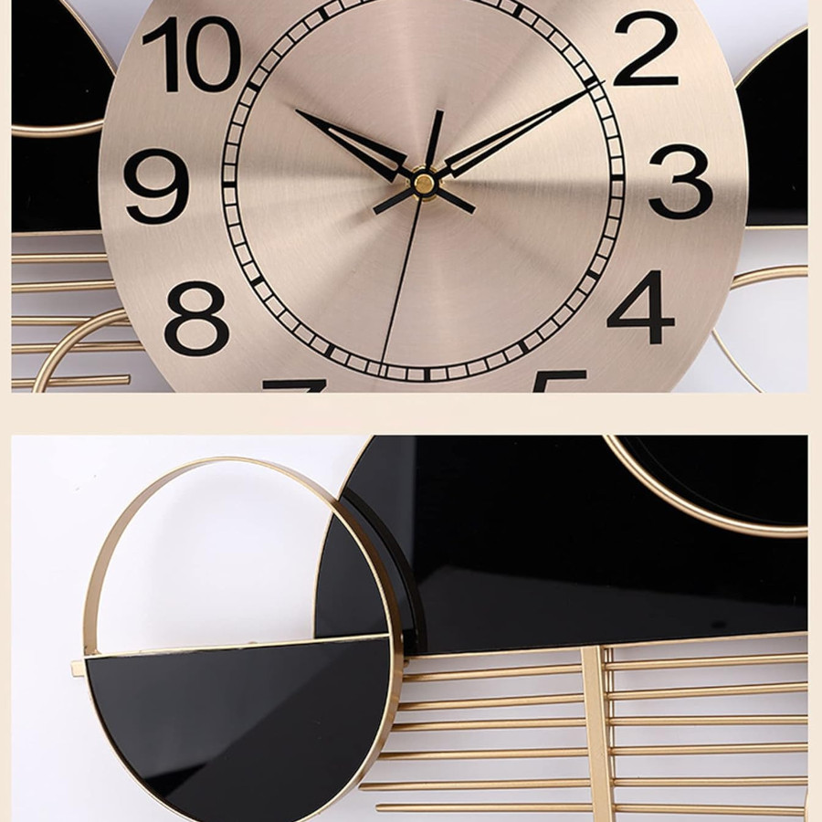 Black and Gold Clock Wall Art [Vertical]