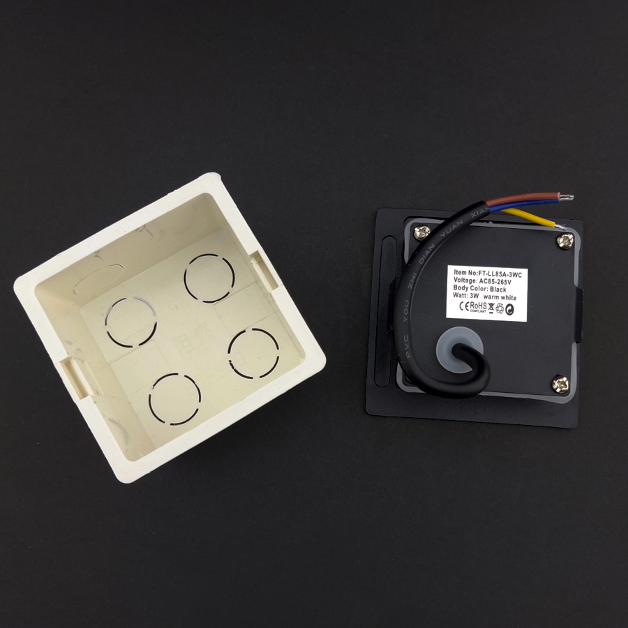 3W Square Waterproof Step Light
