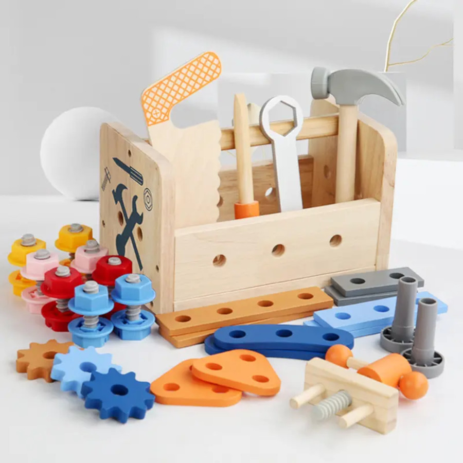 Montessori Wooden Tool Box