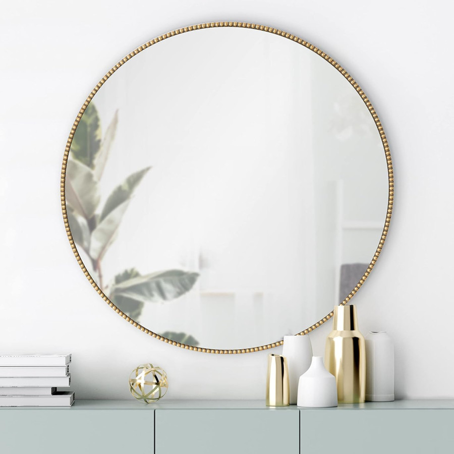 Octagon Gold Mirror