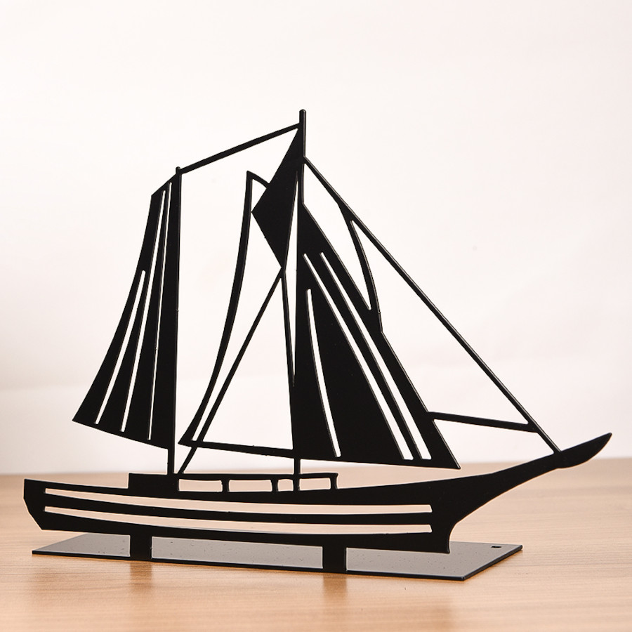 Sail Boat Metal Ornament