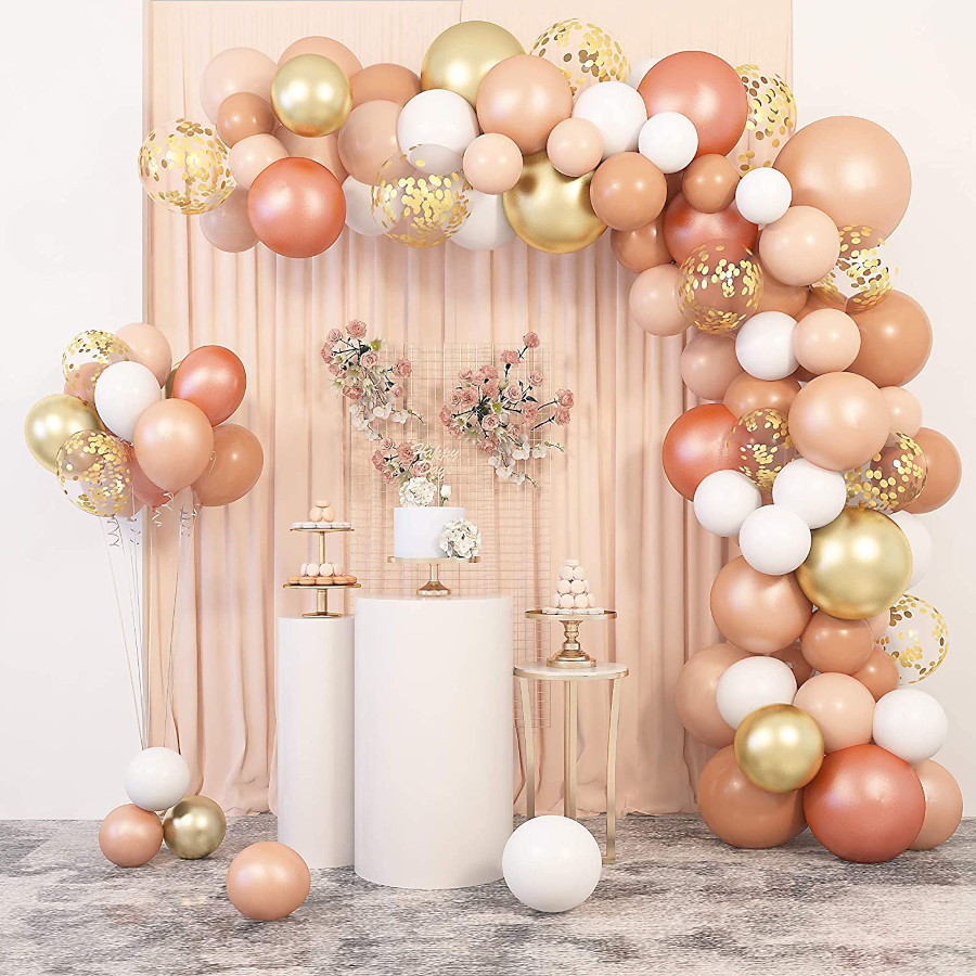 Peach Balloon Arch