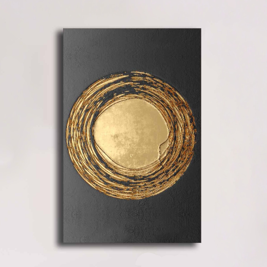 Gold Circle Canvas