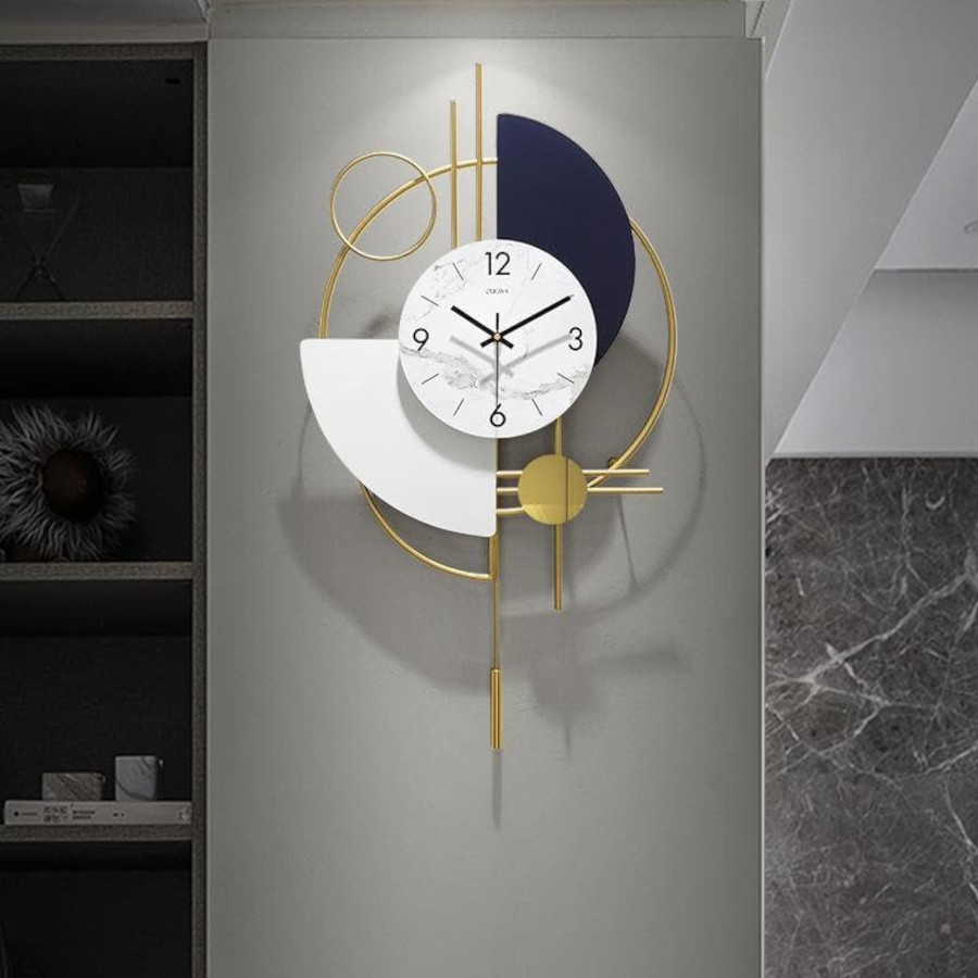 Hollow Circles Clock Wall Art