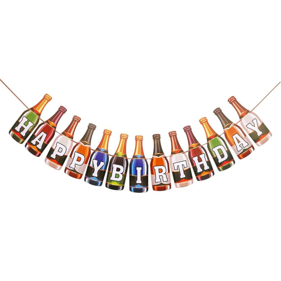 Bottle Birthday Banner