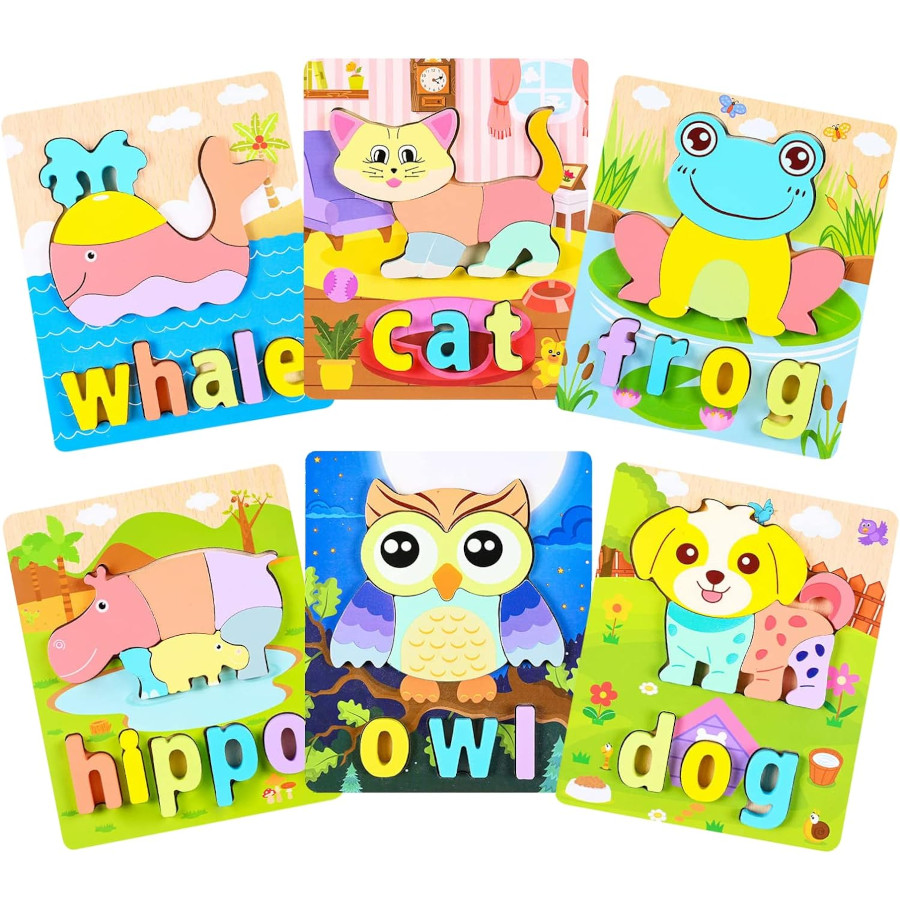 Wooden Puzzles [Set of 6]