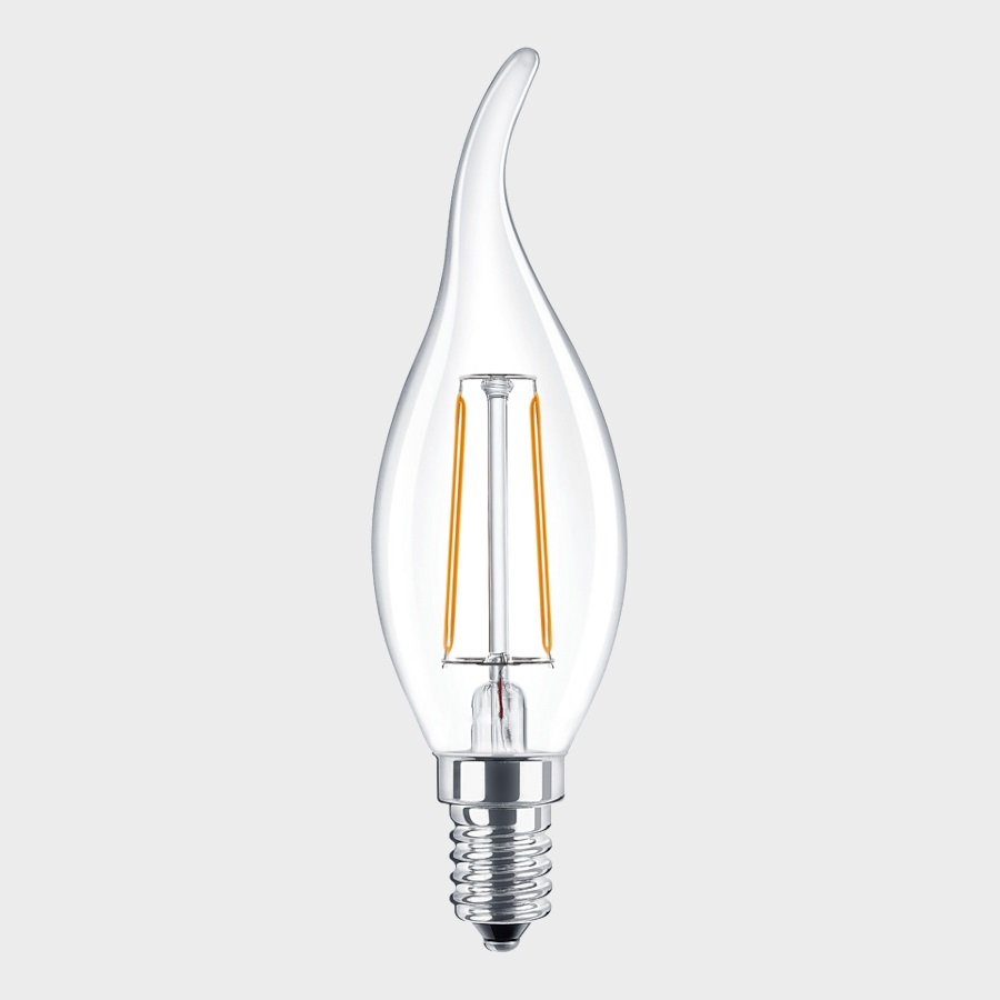 ST64 Amber LED Bulb Soft Filament 8W