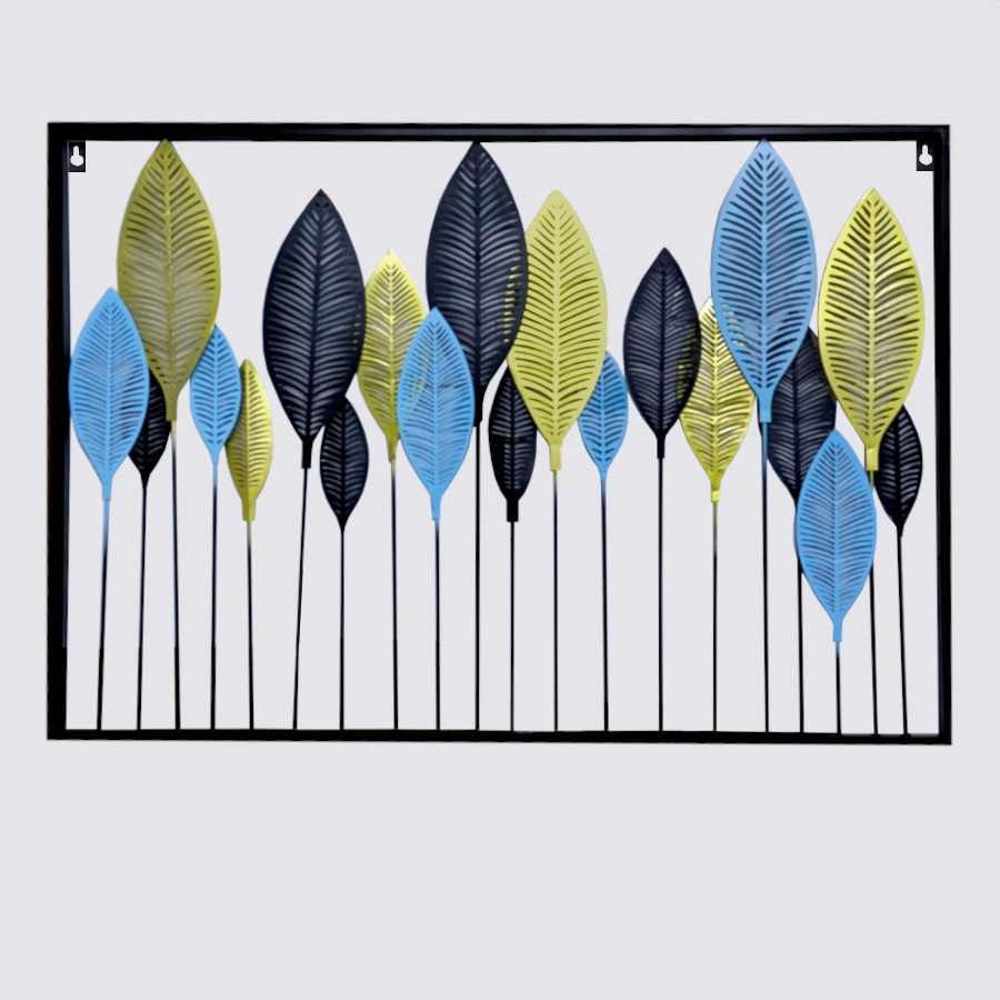 Three Colored Leaves Wall Art