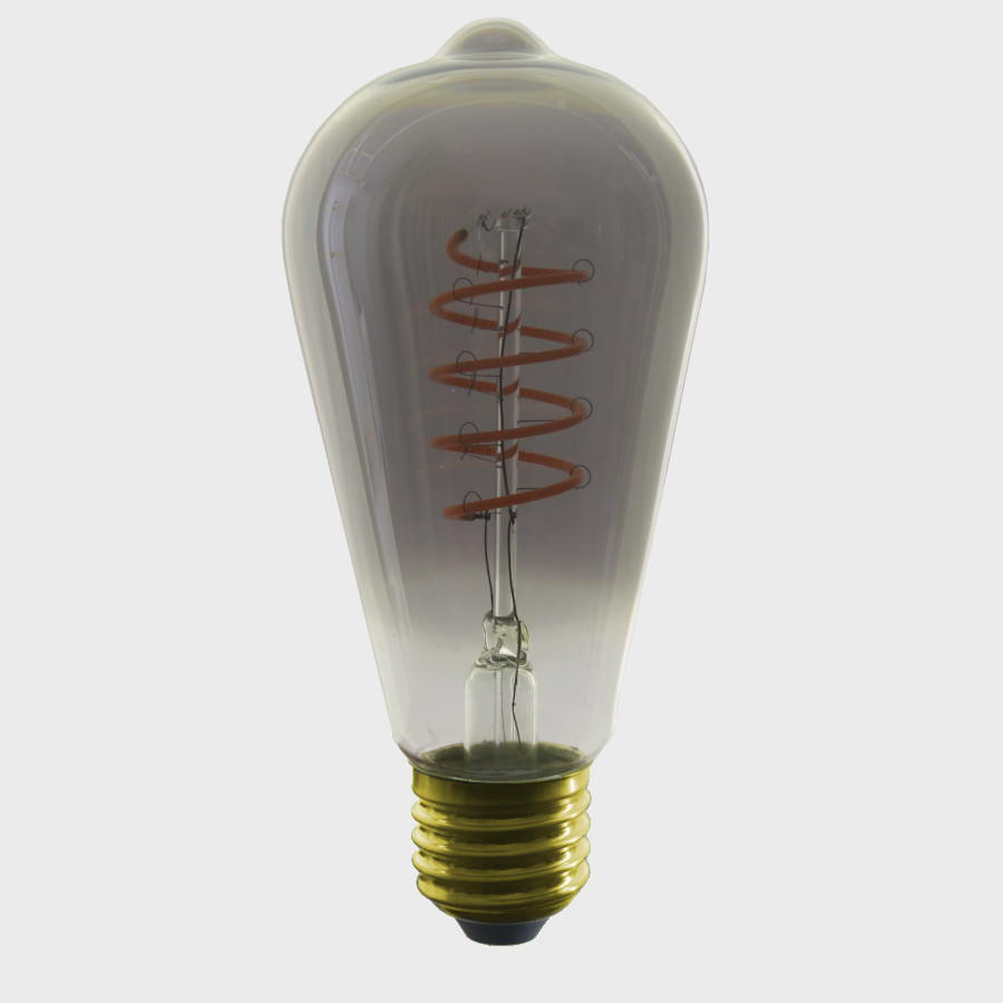 ST64 Smoky LED Bulb Soft Filament 8W